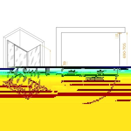 Душевой уголок RGW Passage 350807817-11 110х70 стекло прозрачное профиль хром без поддона