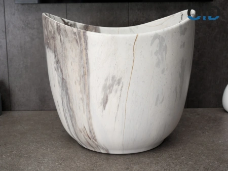 Раковина керамическая Gid Creativo 54479 40х40 накладная цвет многоцветный без отверстий под смеситель