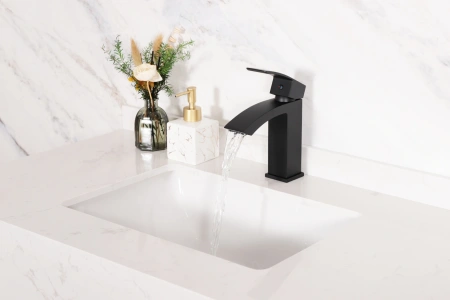 Смеситель Gid Cascada Victoria L120-BM-K (L120BMK) на раковину черный матовый