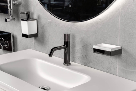 Дозатор жидкого мыла Boheme Qubic 10727-SGM