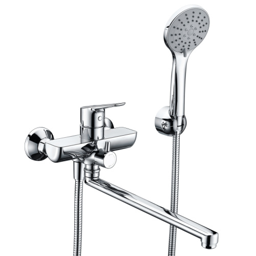 Смеситель для ванны WasserKRAFT Lippe 4500 4502L настенный хром - фото 3