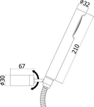 Душевой гарнитур Paffoni Birillo ZDUP054CR настенный хром