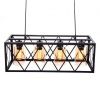 Люстра подвесная Lumina Deco Nortis (Нортис) LDP 11535-4 BK