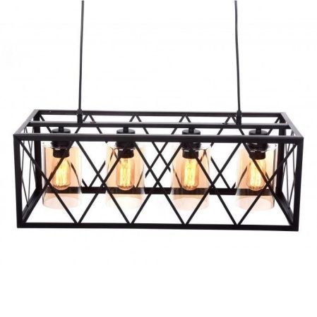 Люстра подвесная Lumina Deco Nortis (Нортис) LDP 11535-4 BK