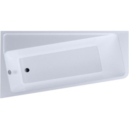 Ванна акриловая 1MarKa DIRECT 01дир1710л 170х100 пристенная асимметричная без каркаса