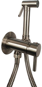 Гигиенический душ со смесителемPaffoni Tweet Round ZDUP110ST встраиваемый в стену сталь