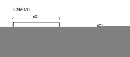 Раковина из сантехнического фарфора Ceramica Nova ELEMENT CN6070 60х40 накладная цвет белый без отверстий под смеситель