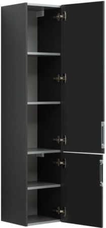 Шкаф-пенал Aquanet Алвита 00240197 35х31х158 подвесной цвет серый