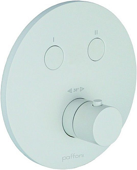Смеситель для душа Paffoni Compact Box CPT018BO встраиваемый в стену белый с термостатом