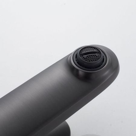 Смеситель Shevanik S43T S4301T на раковину оружейная сталь