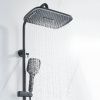 Душевая стойка Shevanik S4036H настенная цвет черный