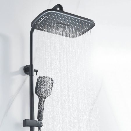 Душевая стойка Shevanik S4036H настенная цвет черный