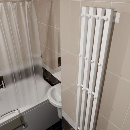 Полотенцесушитель Altasan АргоЛюксПроф АргоЛюксПроф12021БМ подвесной 21х120 электрический белый матовый