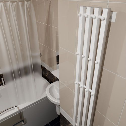 Полотенцесушитель Altasan АргоЛюксПроф АргоЛюксПроф12021БМ подвесной 21х120 электрический белый матовый - фото 3