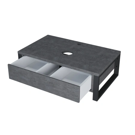 Тумба под раковину 1MarKa Grunge Loft У85848 80х50 подвесная цвет серый