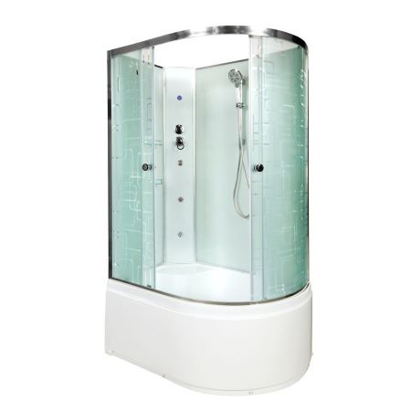 Душевая кабина AvaCan EM4512LNLED+GM 120х80 асимметричная без крыши ориентация левая