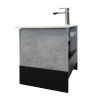 Тумба с раковиной Comforty Франкфурт 00-00004332CF 60х50 подвесная цвет серый