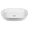 Раковина из сантехнического фарфора Bond Oval S51-600 60х40 накладная цвет белый без отверстий под смеситель