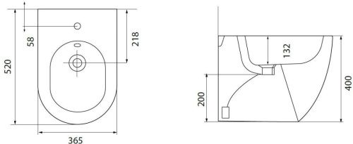 Биде напольное Allen Brau Reality 4.32005.AN цвет черный - фото 4