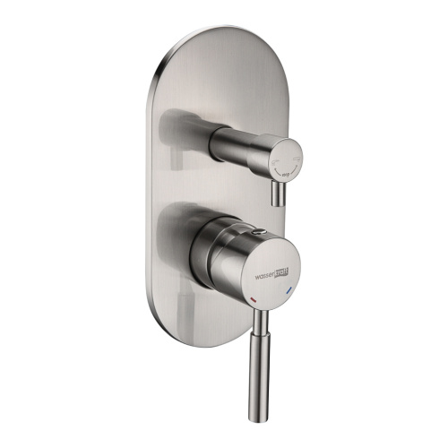 Смеситель для ванны и душа WasserKRAFT Wern 4200 4241 встраиваемый никель - фото 4