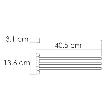 Полотенцедержатель WasserKRAFT 1033W