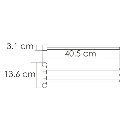 Полотенцедержатель WasserKRAFT 1033BG - фото 2