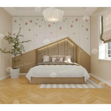 SPC ламинат Alpine Floor Chervon Alpine ECO 18-20 MC Caldo Chevron толщина 0.5 см 43 класс 600х127