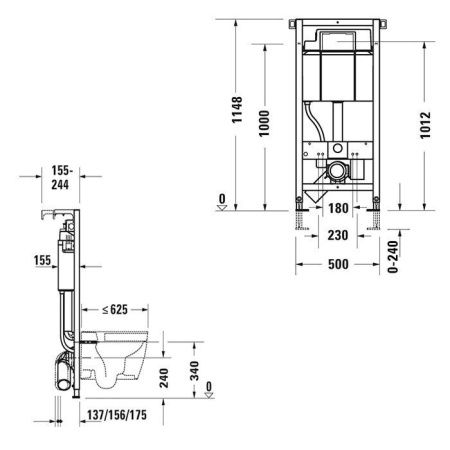 Инсталляция для унитаза Duravit DuraSystem WD1013000000