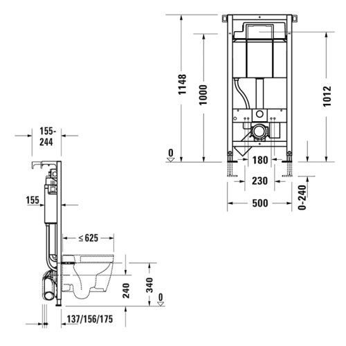 Инсталляция для унитаза Duravit DuraSystem WD1013000000 - фото 2