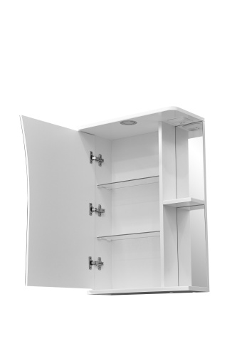 Зеркало-шкаф Stella Polar Волна SP-00000033 50х24х70 подвесной цвет белый - фото 4 Зеркало-шкаф Stella Polar Волна SP-00000033 50х24х70 подвесной цвет белый - фото 4