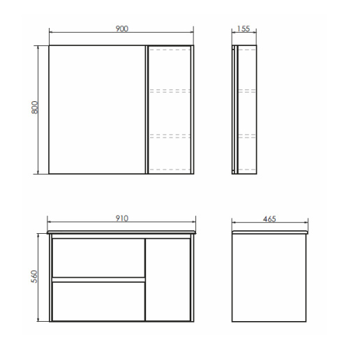 Тумба с раковиной Comforty Бремен 00004142375CF 91х46,5х56 - фото 2