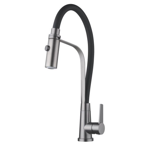 Смеситель для кухни Shevanik S943T-3 на мойку оружейная сталь - фото 2