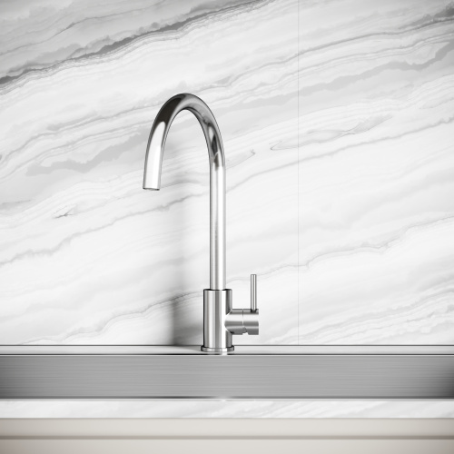 Смеситель для кухни Sancos Stainless SC12001SS на мойку нержавеющая сталь - фото 4