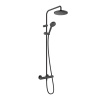 Душевая стойка Hansgrohe Vernis Blend 26089670 настенная цвет черный с термостатом