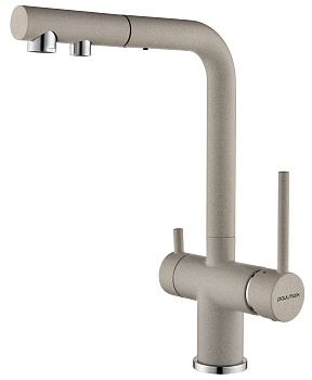 Смеситель для кухни Paulmark SERPENTINE Se213222-BE на раковину бежевый