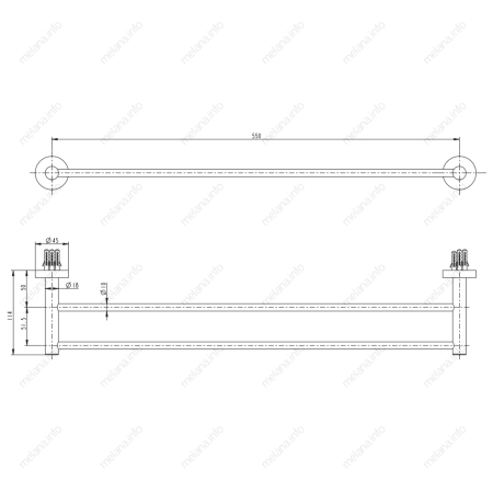 Полотенцедержатель Melana 867002