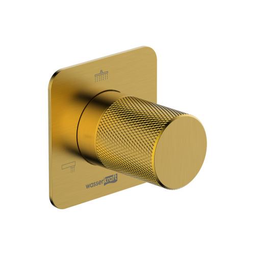 Переключатель на 3 выхода WasserKRAFT Schunter 8200 A307 встраиваемый золото - фото 2