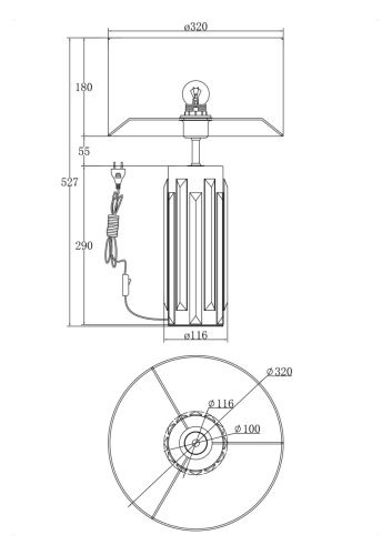 Светильник настольный Maytoni Muse MOD304TL-01GR - фото 2