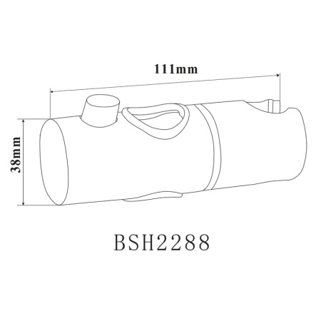 Держатель душа Bond BSH2288 черный матовый