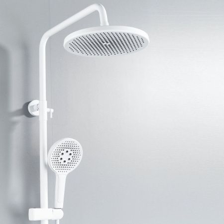 Душевая стойка Rose R3936C настенная цвет белый