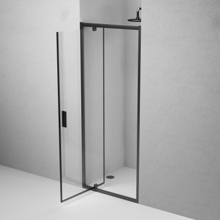 Душевая дверь Am.Pm Gem W90G-80-1P-BT 80х195 стекло прозрачное профиль черный матовый