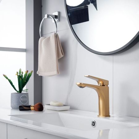 Смеситель Shevanik S4201G на раковину золото