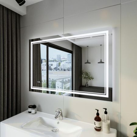 Зеркало с подсветкой Бриклаер Эстель 4627125414336 120х80 подвесное