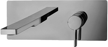 Смеситель Paffoni Rock RO104ST встраиваемый в стену сталь