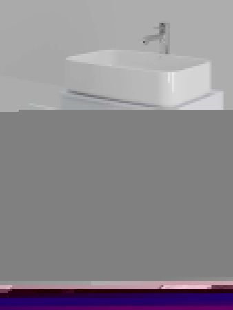 Тумба с раковиной Orange Line Li-60TuwMDF+B07-600W 60х50 подвесная цвет белый