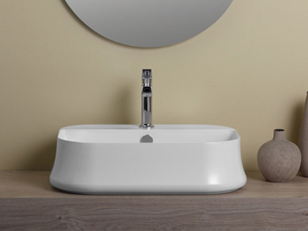 Раковина из санфаянса Simas SH 09 60х42 накладная цвет белый