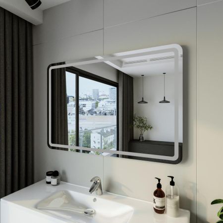 Зеркало с подсветкой Бриклаер Эстель 4627125414268 120х80 подвесное