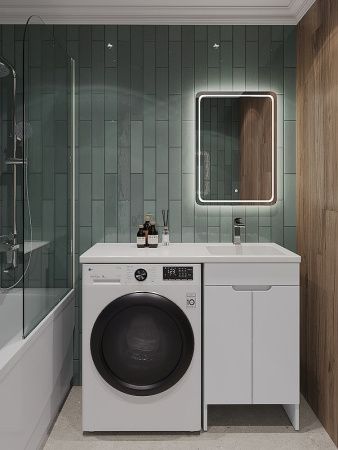 Тумба с раковиной Orange Sistema STD-110TUW+RAR 110х50 напольная цвет белый