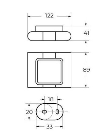 Мыльница Art&Max PLATINO AM-E-3999-MB