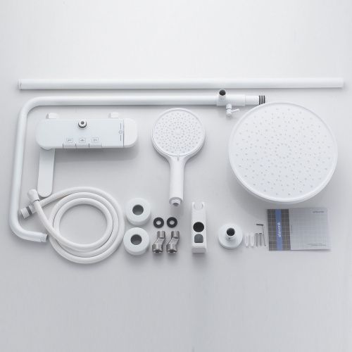 Душевая стойка Shevanik S4726C настенная цвет белый - фото 4